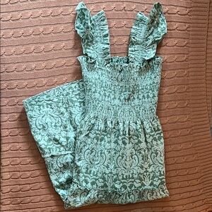 Hill House Ellie Nap in Green Jacquard